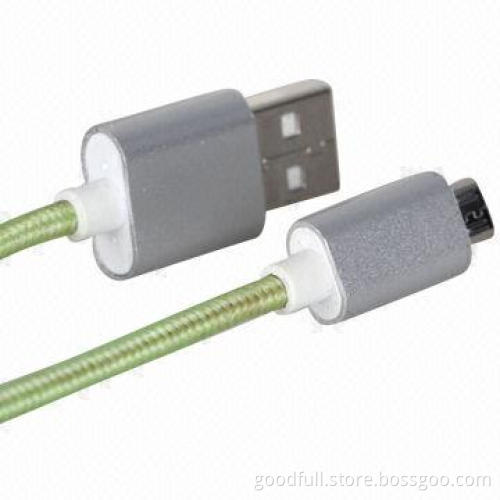 Micro USB Data Cable, Made of Aluminum